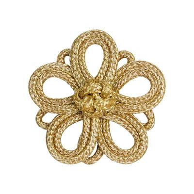 Golden Chinese Frog Buttons Handmade Knot Style Chinese Knot Buttons Flower Fastener DIY Sewing Cheongsam Buttons