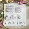 5-Piece Mini Floral Clay Cutter Set, Spring Leaf & Flower Earring Molds for DIY Polymer Clay Jewelry & Fresh Craft Projects