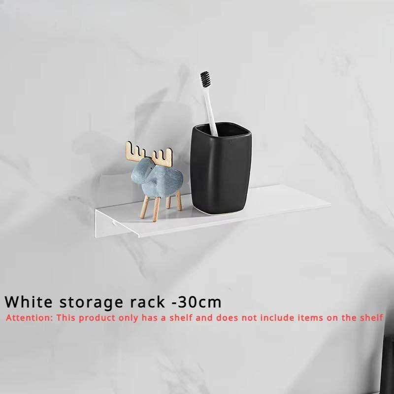 

Aluminum alloy storage rack, minimalist style, no drilling, living room, kitchen, bathroom, wall mounted storage rack