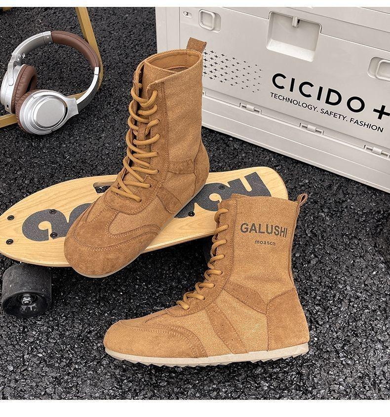 Damen 2025 Retro Canvas Stiefeletten mit weicher Sohle - Sommer Atmungsaktiv und Leicht für Wandern und Reisen