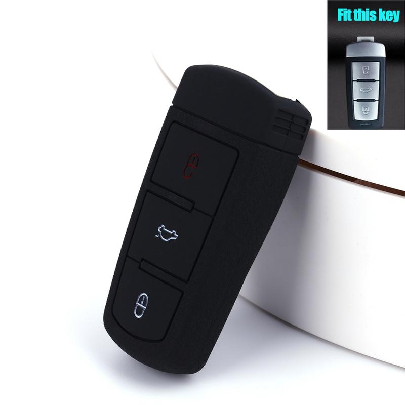 Silicone Car accessories Key Case Cover KeyChain Case for Volkswagen Passat CC B6 B7 B7L CC R36 Passat