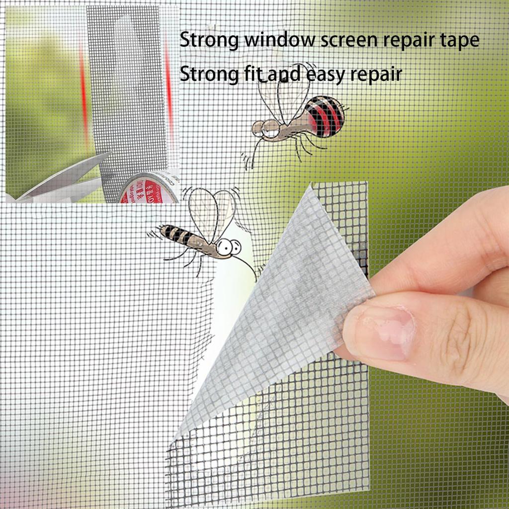 1/3Pcs Window Screen Repair Tape Self Adhesive Mesh Tape Net Door Fix Patch Anti Insect Mosquito Mesh Broken Holes Repairing