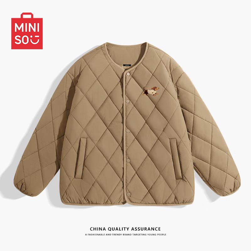 MINISO Men s Japanese Style Collarless Quilted Padded Jacket 4XL
