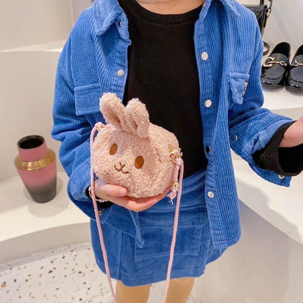 Cute Purses Funny Zipper New Year Gift Messenger Bag Coins Bag Crossbody Bag Rabbit Shoulder Bag