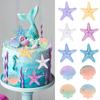 Conchiglia in Resina Stella Marina Fai da Te Topper per Torta Festa di Compleanno a Tema Oceano Sotto il Mare Decorazione Torta Festa di Compleanno Sirenetta per Bambini Baby Shower