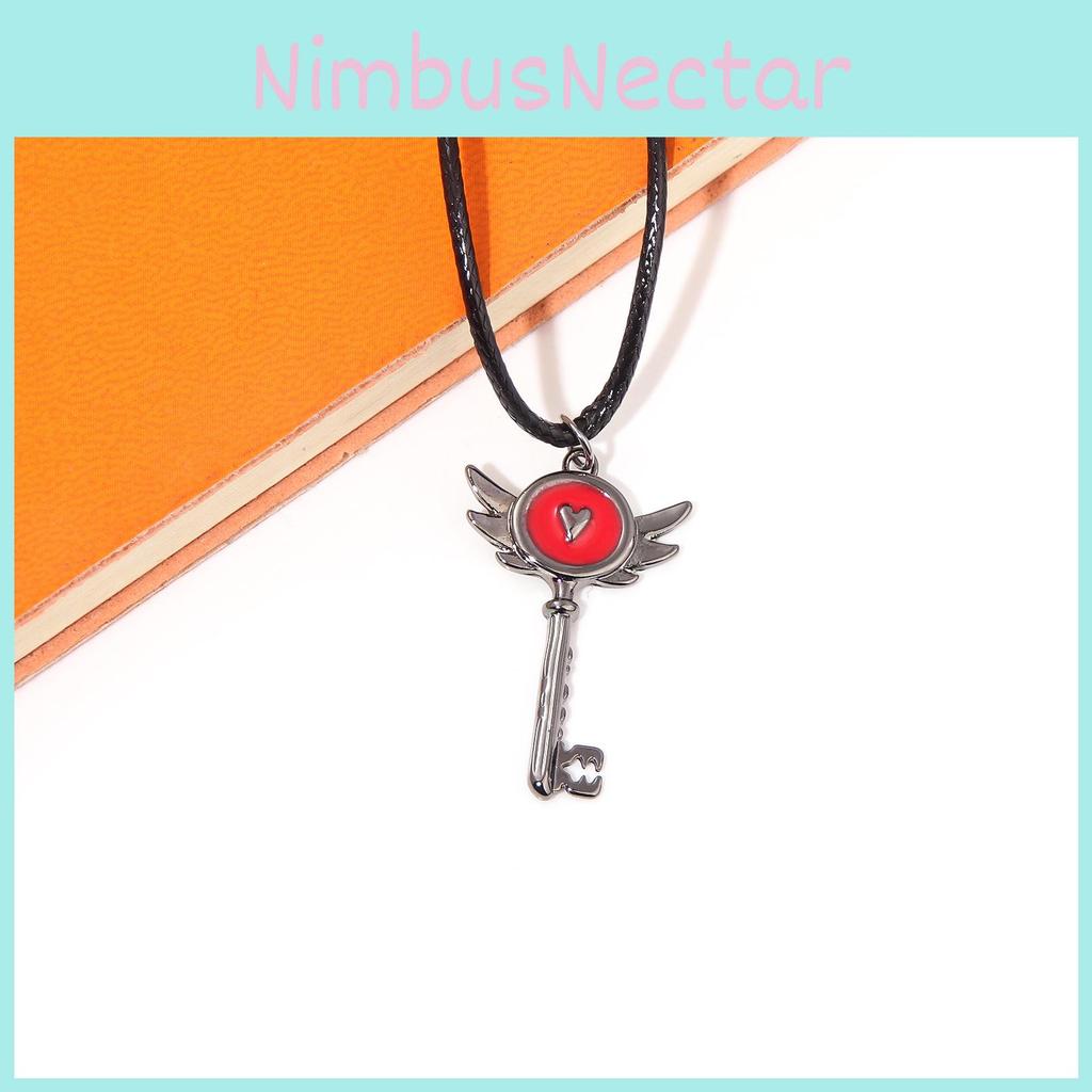 Key Hotel Necklace With Anime Cartoon Metal Pendant Jewelry Gift Fashion