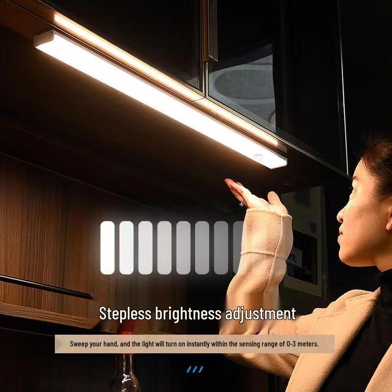 Smart Wireless Motion Sensor LED Night Light Strip for Home, Hallway, and Wardrobe