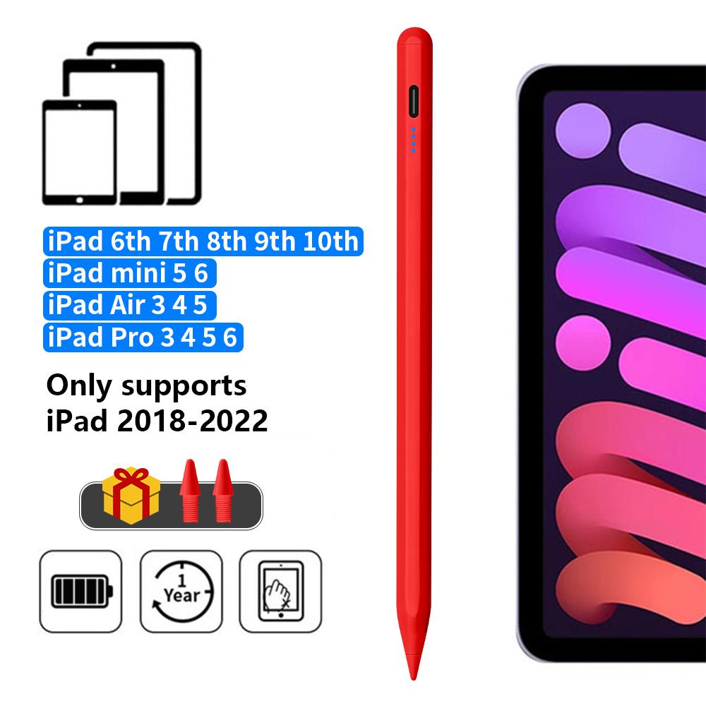 Stylus Pen for Apple Pencil with LED Power Indicators Palm Rejection Touch Pen for 2026 2025 2022 2021 2020 2019 2018 iPad Penci 6