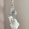 Flocked Sea Otter Phone Chain Furry Penguin Bear Keychain Cartoon Animal Doll Charm Pendant Earphone Case Lanyard Bag Decor