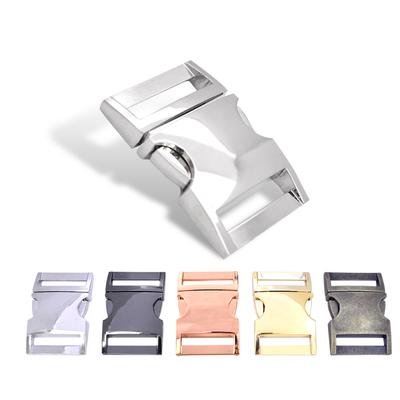 10pcs Metal Side Release Buckles Paracord Bracelet Buckle Pets Collar Backpack Strap DIY Accessories 20mm #FLQ102-20(Mix-s)