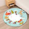 Christmas Printed Round Rug Carpet Chair Rug Area Rug Entryway Doormats,for Office Chair Living Room Bedroom Kitchen Room.