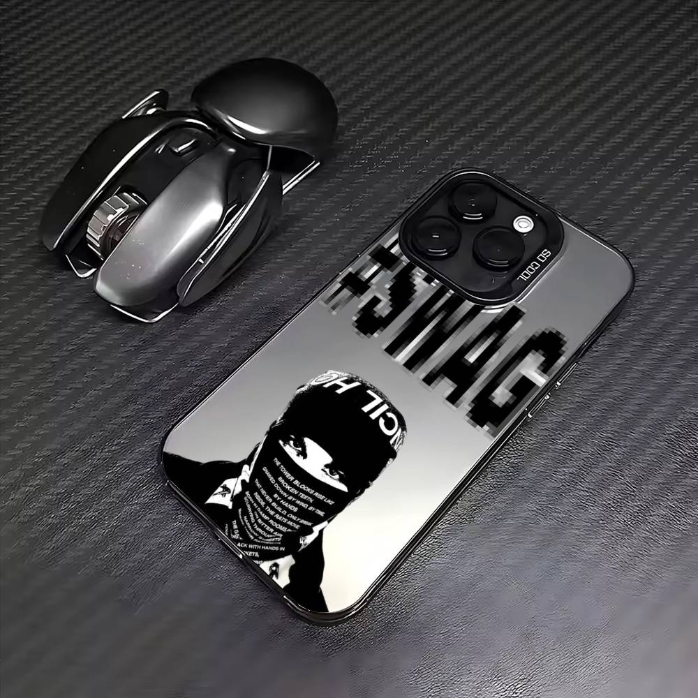 Masked Rapper E-EsDeeKid   Phone Case For iPhone17,16,15,14,13,12,11 Plus,Pro Max Colored Silver Plated Inside Cover