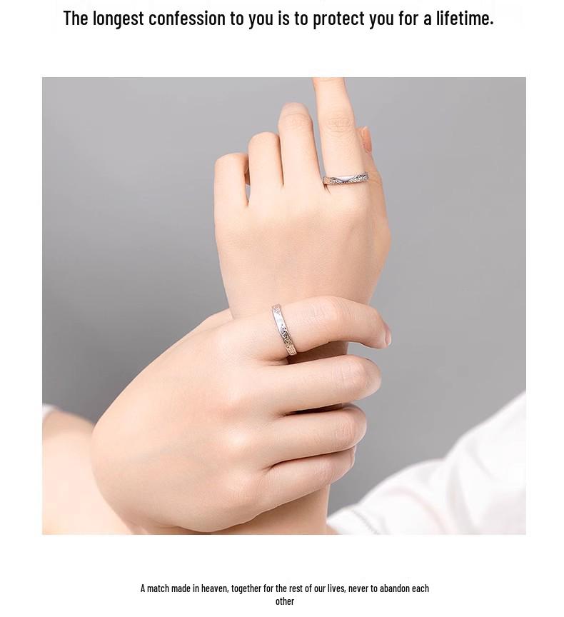 Δαχτυλίδια Υπόσχεσης από Ασήμι Στερλίνα 999 για Ζευγάρια: Μοναδικός Σχεδιασμός Αναμνηστικό Δώρο για Άνδρες και Γυναίκες