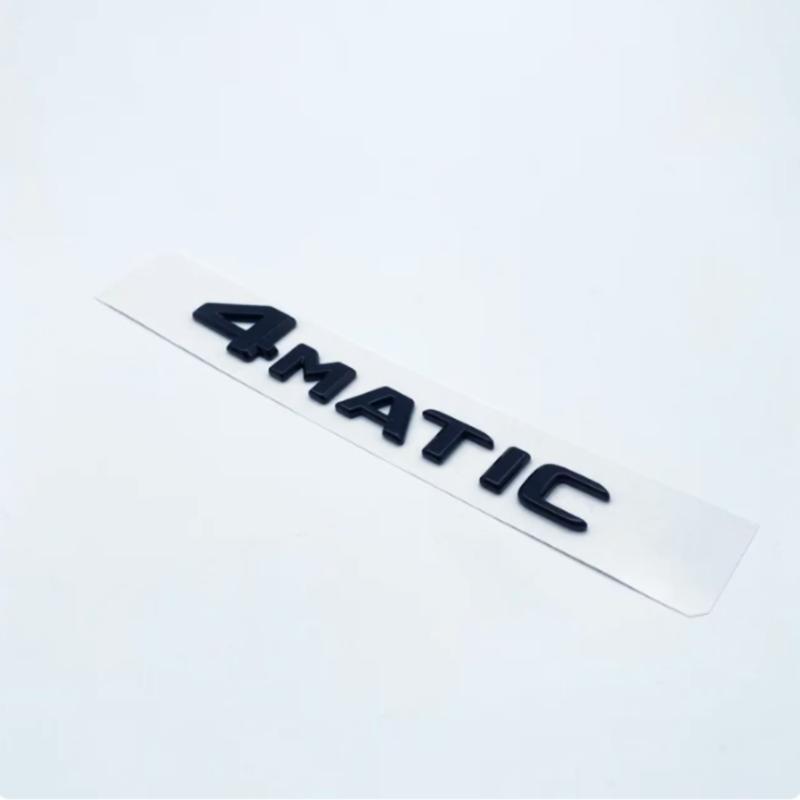 

3D ABS Chrome Glossy Black Letters GLE350e GLE350de GLE500e 4Matic Emblem for Mercedes Benz W166 Car Trunk Logo Sticker