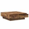 Coffee Table Reclaimed Wood 90 x 90 x 28 cm Engineered Wood