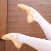 Children's and Adults' Red Canvas Ballet Shoes - Soft Sole Cat Paw Design for Dance Practice