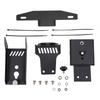 Bike License Plate Mount with Articulated Layered Structure for SURRON X/S, Powder-Coated Iron Body, Integrated Fasteners, & Elongated Installation