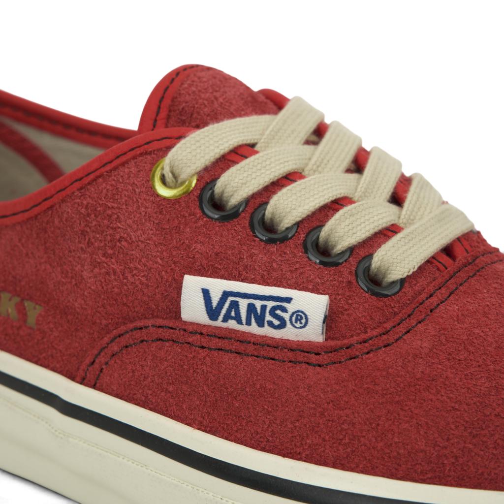Vans Vault OG Authentic SP LX Julian Klincewicz Pantofi de căprioară, roșu cireș, unisex, din piele de căprioară, roșii cireșe VN0A5DYGAR4