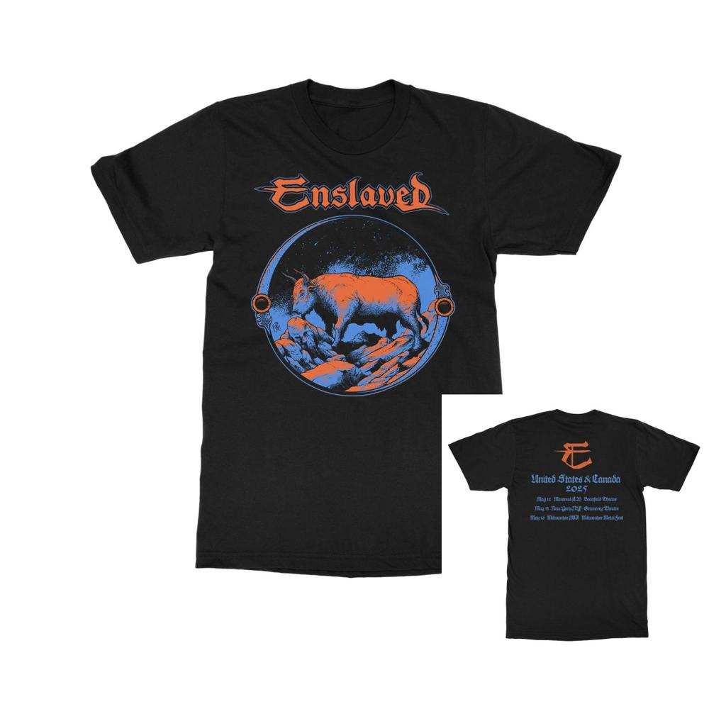 Enslaved Frost Rock Band Casual Tshirt Luxury Brand for Men and Women Top  2026