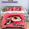 3pcs The Powerpuff Girls4 Cover Set - Personalized Name, HD Printed Bedding with 1 Cover and 2 Pillowcases - Perfect for Home Decor, Easy Care