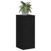 Plant Stand 2 Pcs Black Oak Effect 30 X 30 X 70 Cm