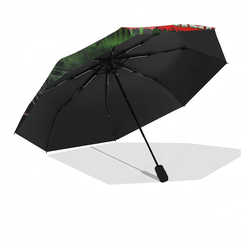 Monster Truck Themed Travel Umbrella 8 Ribs Automatic Opening and Closing, Portable Folding Design, Compact and Stylish Umbrella Suitable fo