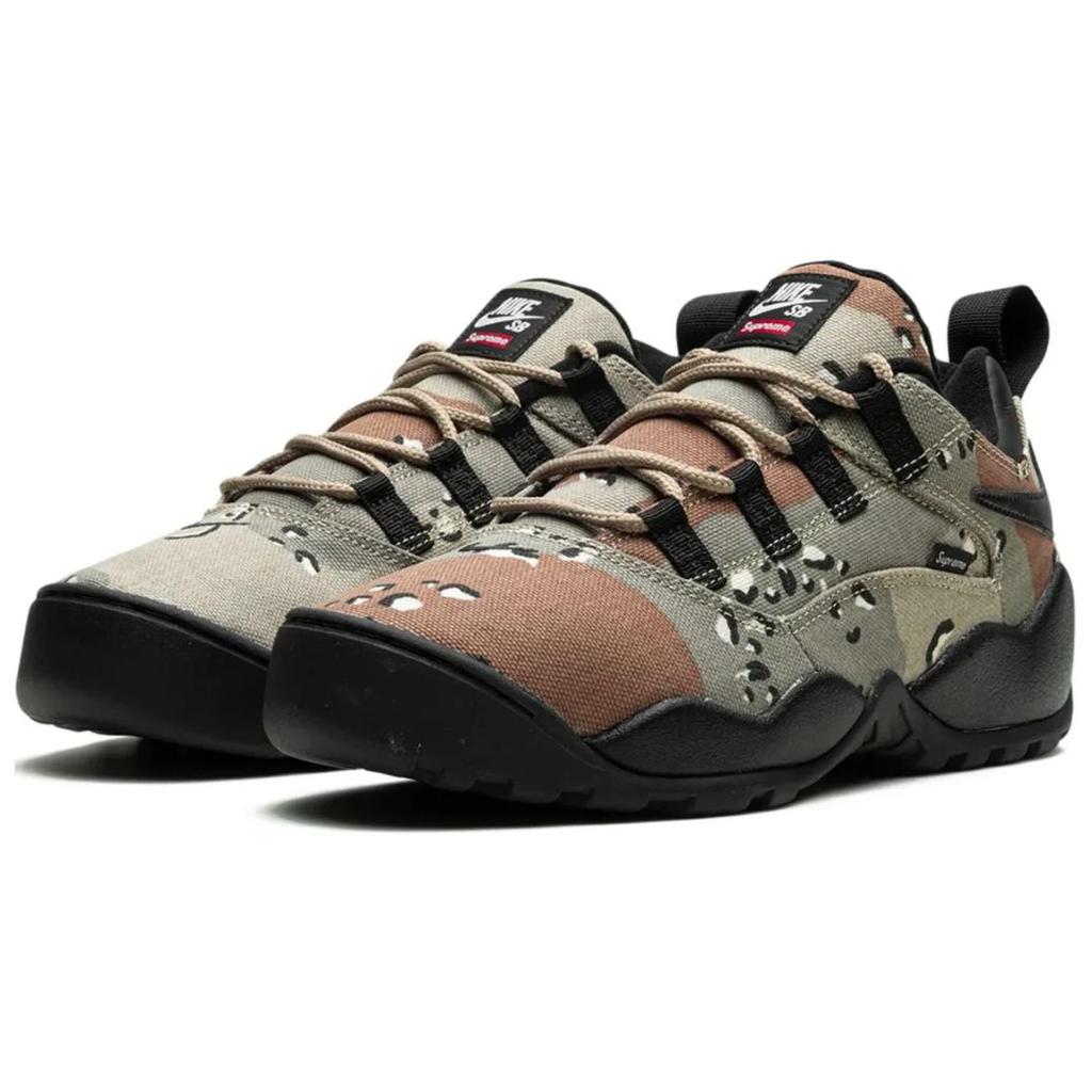 Nike SB Darwin Low Supreme Desert Camo Skateboard Shoes FQ3000-200