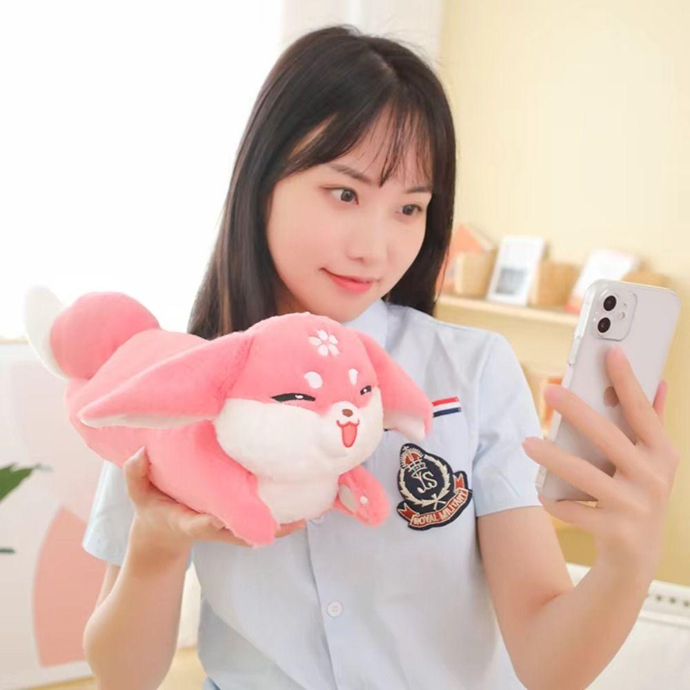 Cartoon Design Yae Miko Plush Toy Soft Material Plushie Doll Stuffed Animals  Birthday Gift