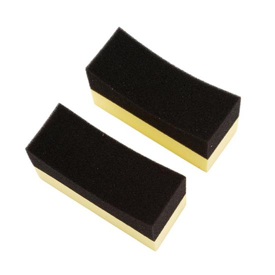 2Pcs Multifunctional Car Sponge U-Shaped Tyre Cleaning Compact Waxing Wheel Cleaning Brush Sponge