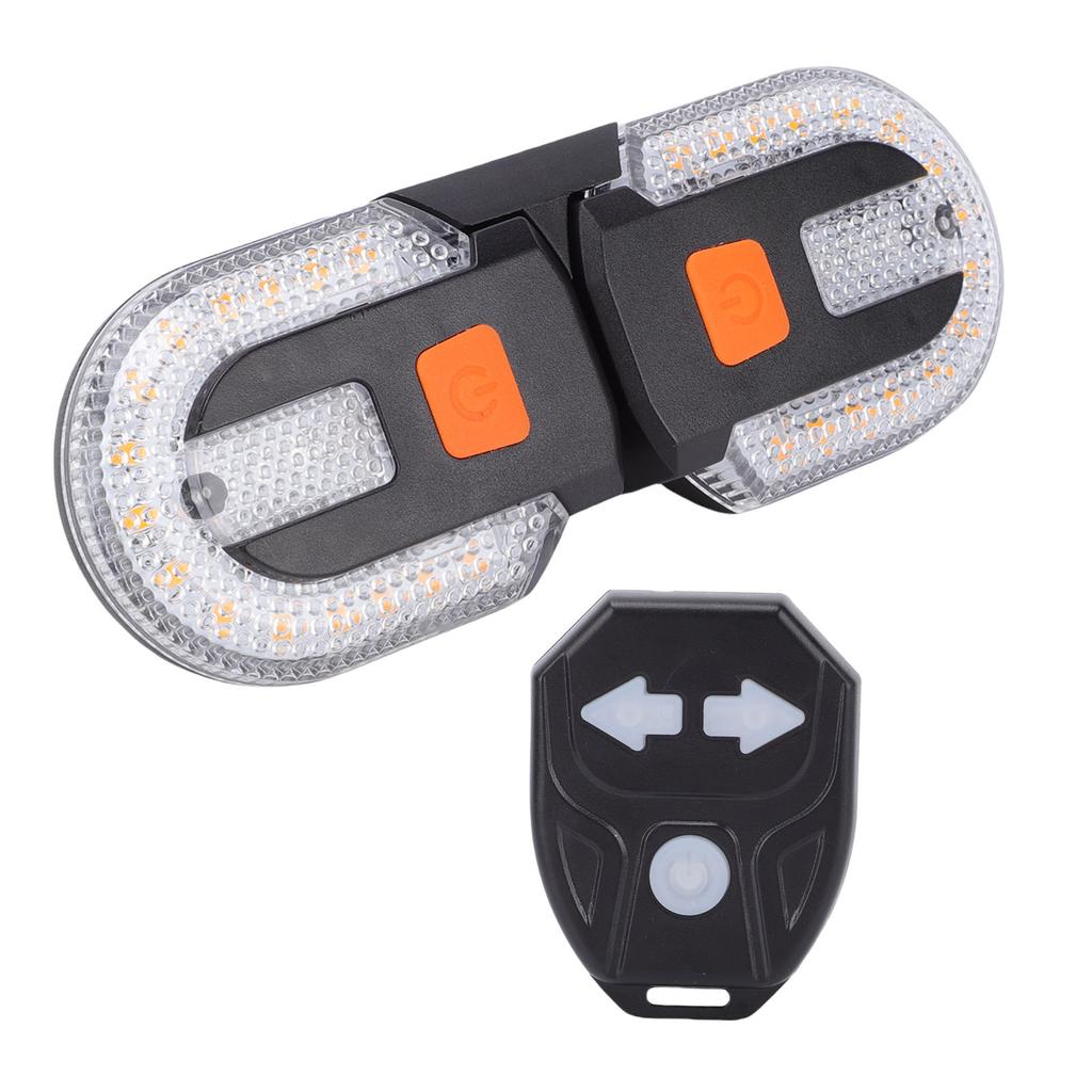 Bike Turn Signals USB Rechargeable IPX4 Water Proof LED Bike Split Back Turn Signals with Wireless Remote Control for Cycling Gear