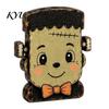 Cute Cartoon Tabletop Figures Vintage Halloween Double-Layer Wooden Decor, Spooky Character Wood Charming Retro Crafts Signs, Farmhouse Tiered