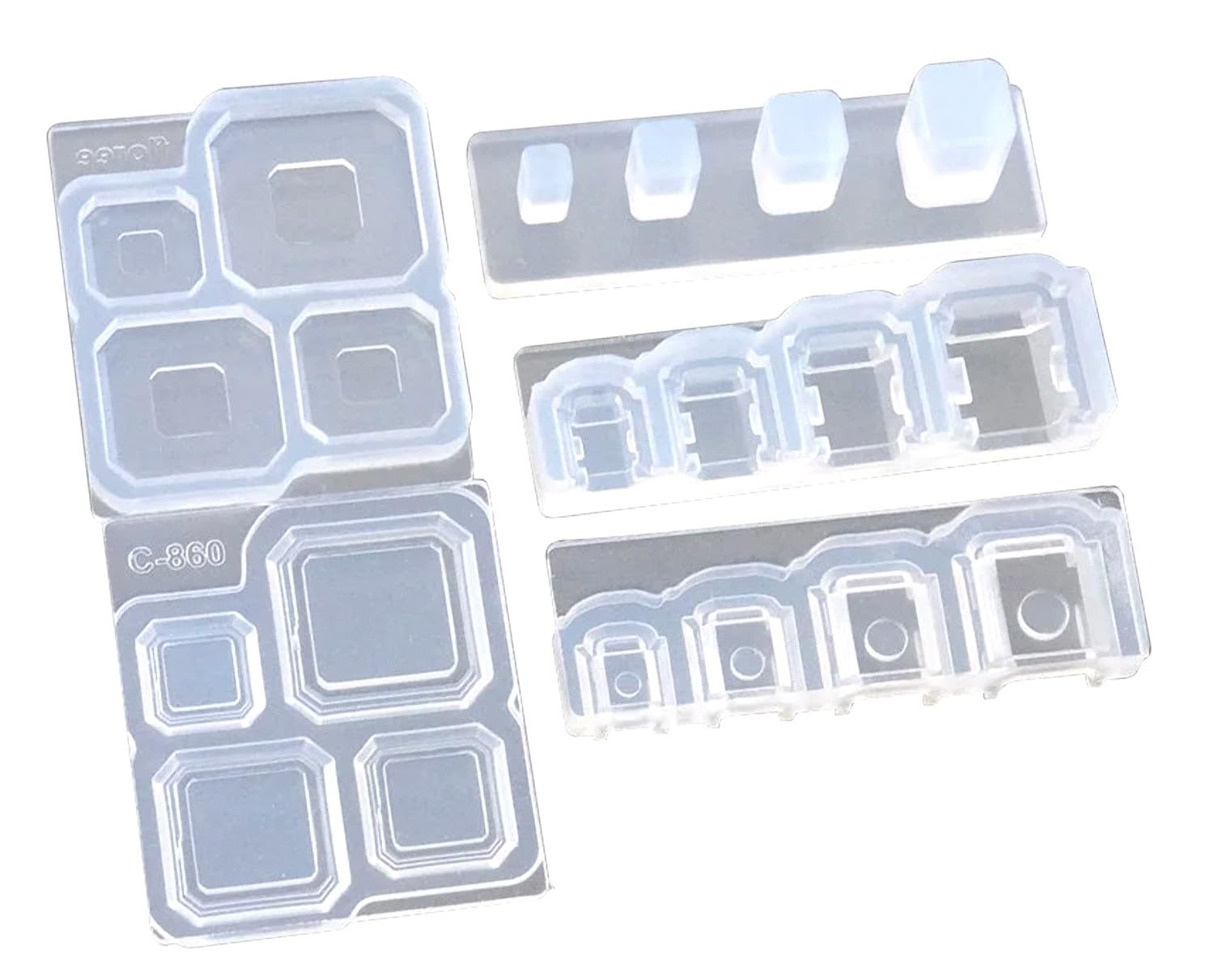 

Kameshima Soft 3D Shape for Hobby Silicone Mold Mold, Three-Sided (Kagamimochi Stand) UV/LED Resin, C-860 чистый