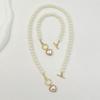 Retro Pearl Necklace and Bracelet Female Vintage Jewelry Sets