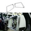 2016- Exterior Rear View Mirror ABS Silver Frame Trim Fit For Benz GLS GLE