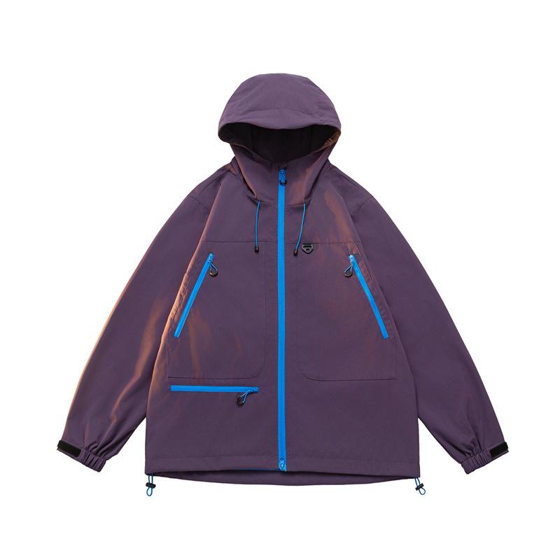 Jackets for Men and Women In Spring and Autumn Versatile Dopamine Couple Solid Color Jacket for Men