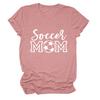 Soccer Mom European and American Crew Neck Women's Casual Loose Short-sleeved eBay Foreign Trade Spot Large Size Comfortable T-shirt
