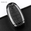 ABS Carbon Fiber Style Car Key Case Cover For Hyundai i30 ix25 Elantra KONA Solaris Azera Grandeur TM Accent Santa Fe Keychain