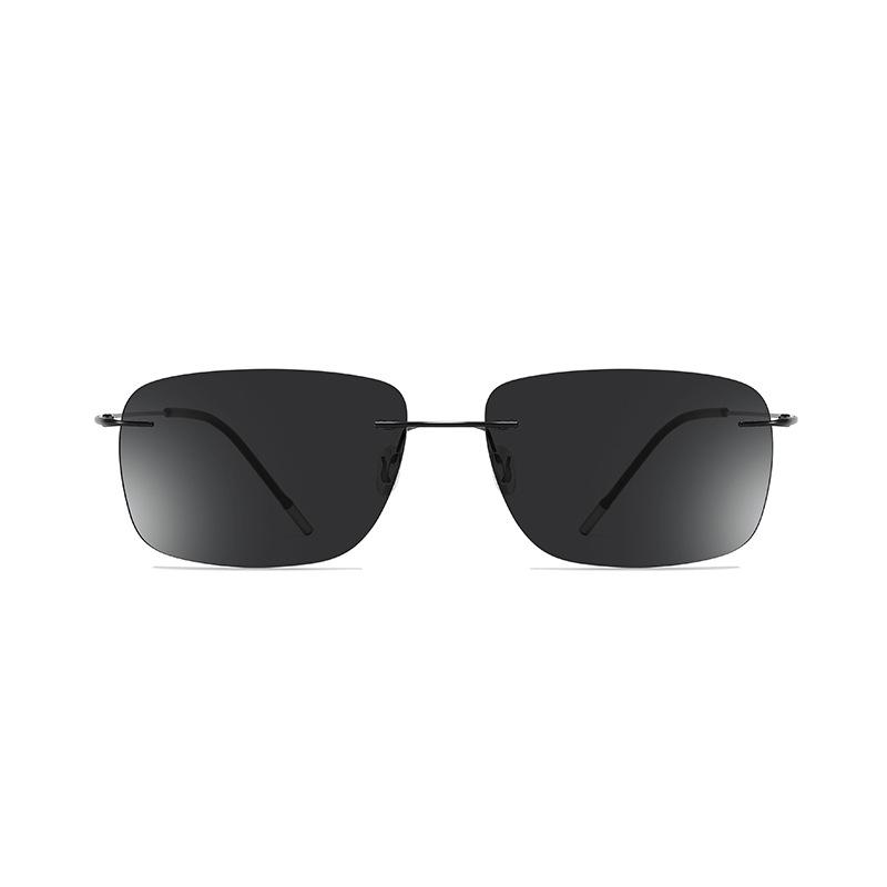 Frameless Ultra-Light Polarized Light Color-Changing Sunglasses For Men Driving, Sun Protection Night Vision Sunglasses, Uv Protection Sunglasses