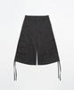 TOFFEE WOMEN W Button Pocket Bermuda Pants (Black)