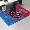 3D Printed Captain America,Shield,Hero Anti-Slip Rug - Machine Washable Office Rug for Living Room, Bedroom, Office - Multiple Sizes