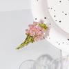 Creative Give You A Bouquet Of Rose Brooches Beautiful Bouquet Pink Enamel Pins Party Office Brooch Pins Gifts For Women Girls