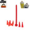 1 Set Adattatore in Plastica per Riempimento Gas Converte Serbatoio a Cartuccia in Serbatoio Gonfiabile Riutilizzabile Testa Butano Universale Per Accendino Pistola a Spruzzo