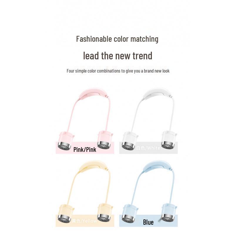 Hanging Neck Multi-Speed USB Rechargeable Portable Fan Gift See Details