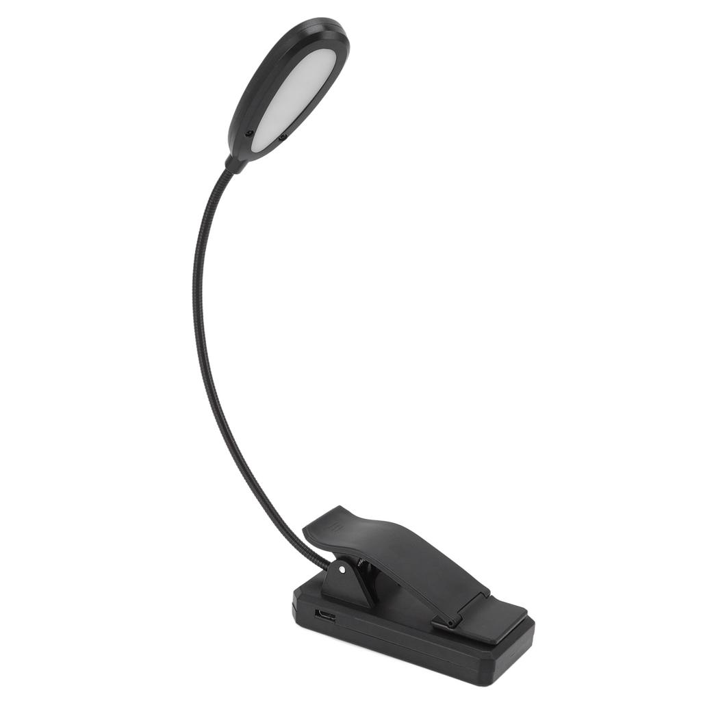 Clamp Desk Lamp 360 Degrees  Rotation 3 Color Temperature 5LEDs Clip Work Light for Reading Study College Dorm Office