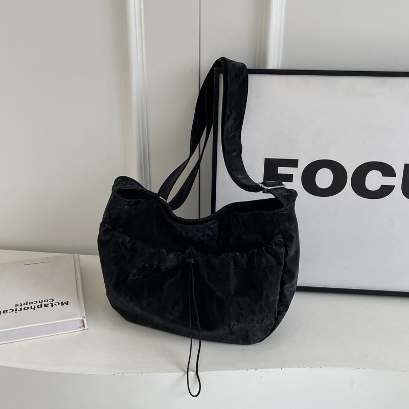 Spacious Drawstring Bucket Bag For Women Trendy Casual Tote Bag In Elegant Colors