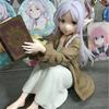 Frieren Beyond Journey'S End Frieren Casual Wear Figure Reading Book Pvc Action Figure Collectible Model Toy Gift