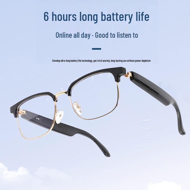 High-Quality AI Translation Smart Bluetooth Glasses with Music, Call Features, and Extended Battery Life