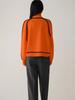 Women's Foreign Fashion Sweater, High Neck Crew Neck Top, Ribbed Knit Pullover for Women