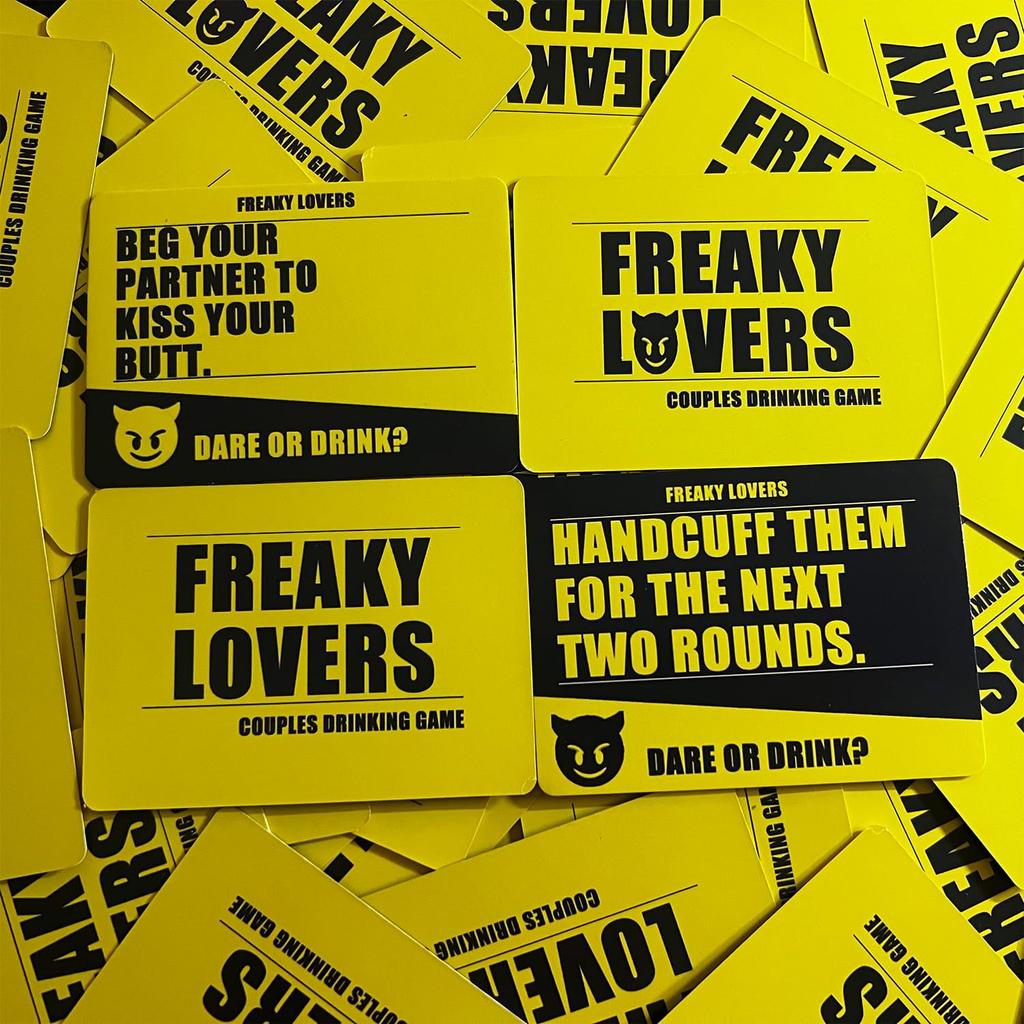 Freaky Lovers Couples Drinking Game Date Night Romantic Anniversary Valentines Birthdays Gift
