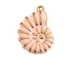 Stainless Steel Craft Charm Artistic Jewelry Component Conch Shape Necklace Making Accessories Suitable for Regular Use